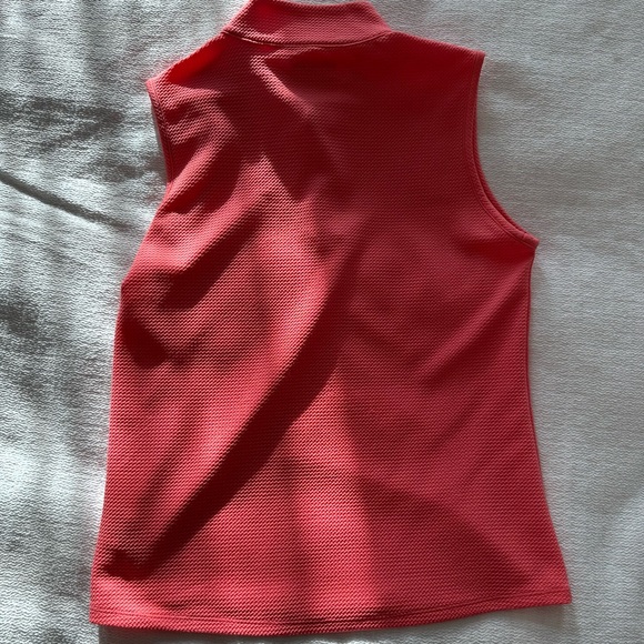 Coral Sleeveless Golf Shirt - Picture 2 of 3